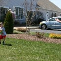 Beginning his swing
